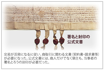 中世の契約書