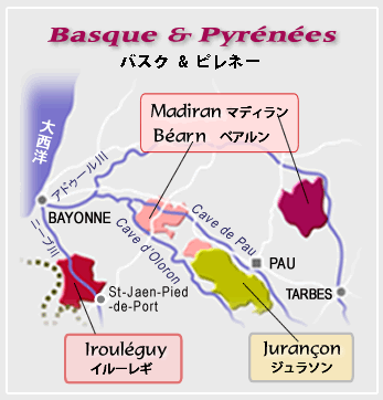 WineMap-Basque・Pyrénrées