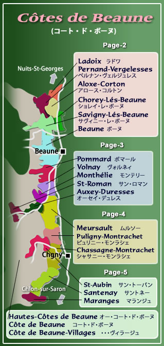 Map-Côtes de Beaune