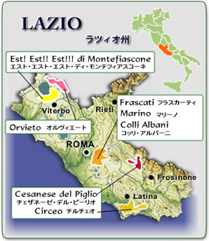 Lazio WineMap