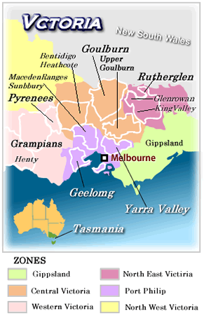 Victoriaワイン地図